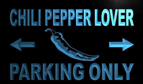 Chili Pepper Lover Parking Only Neon Light Sign